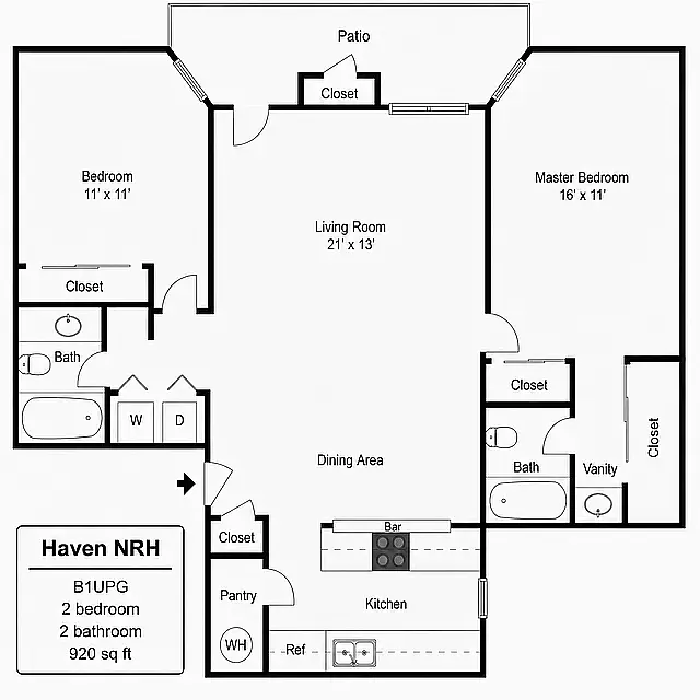 Floor plan B1UPG