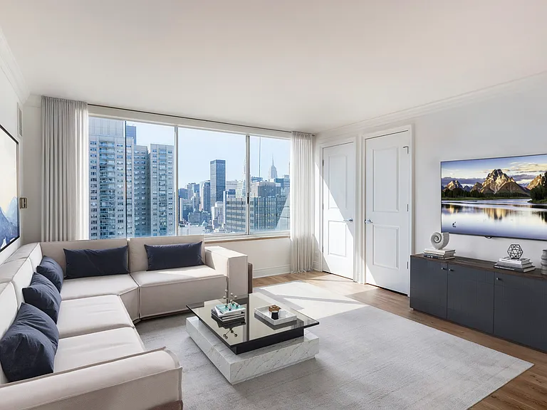 Flexible living spaces with renovated finishes and scenic views