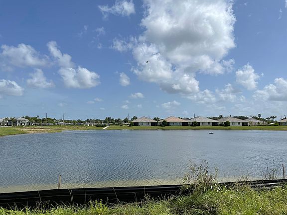 Lake view from house; landscaping to be completed in early August.