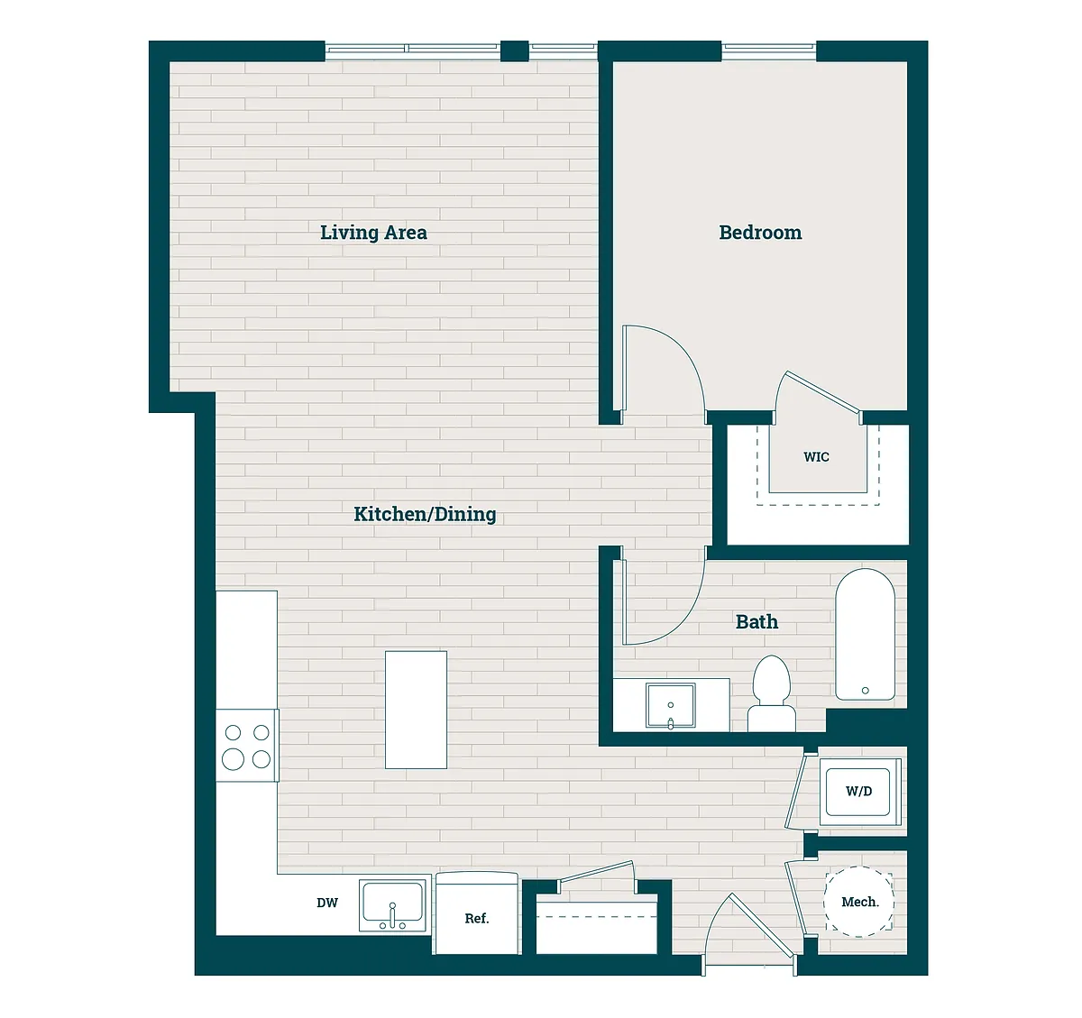 Floor plan 1BR-07