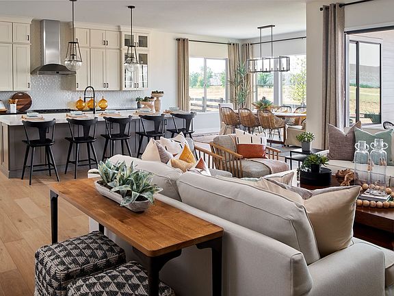 Brookside Model Great Room, Kitchen Dining