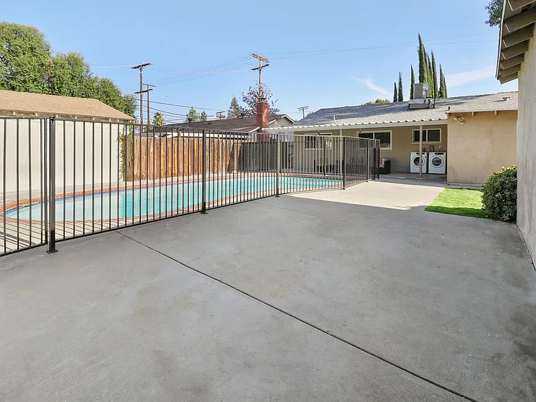 Back yard with Pool view