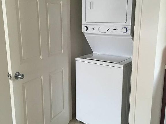 Washer and Dryer in the unit right off the kitchen