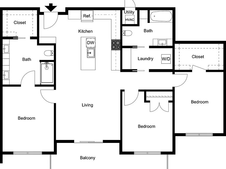 3 Bedroom A Premium 3 Bedroom A Premium
