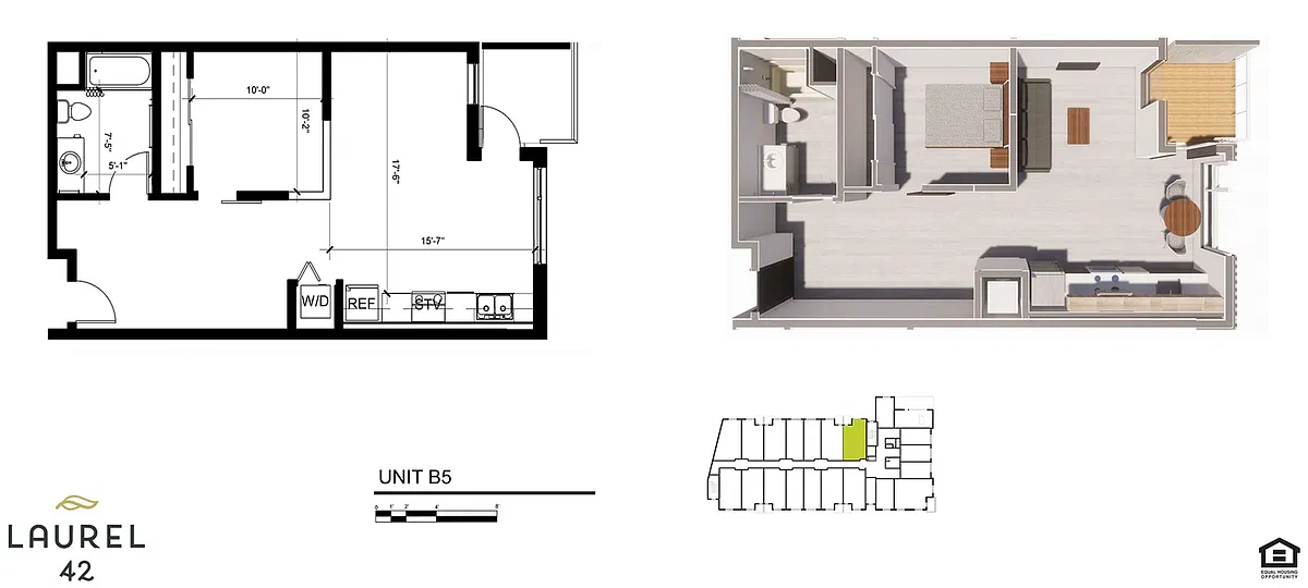 Floor plan 1x1F