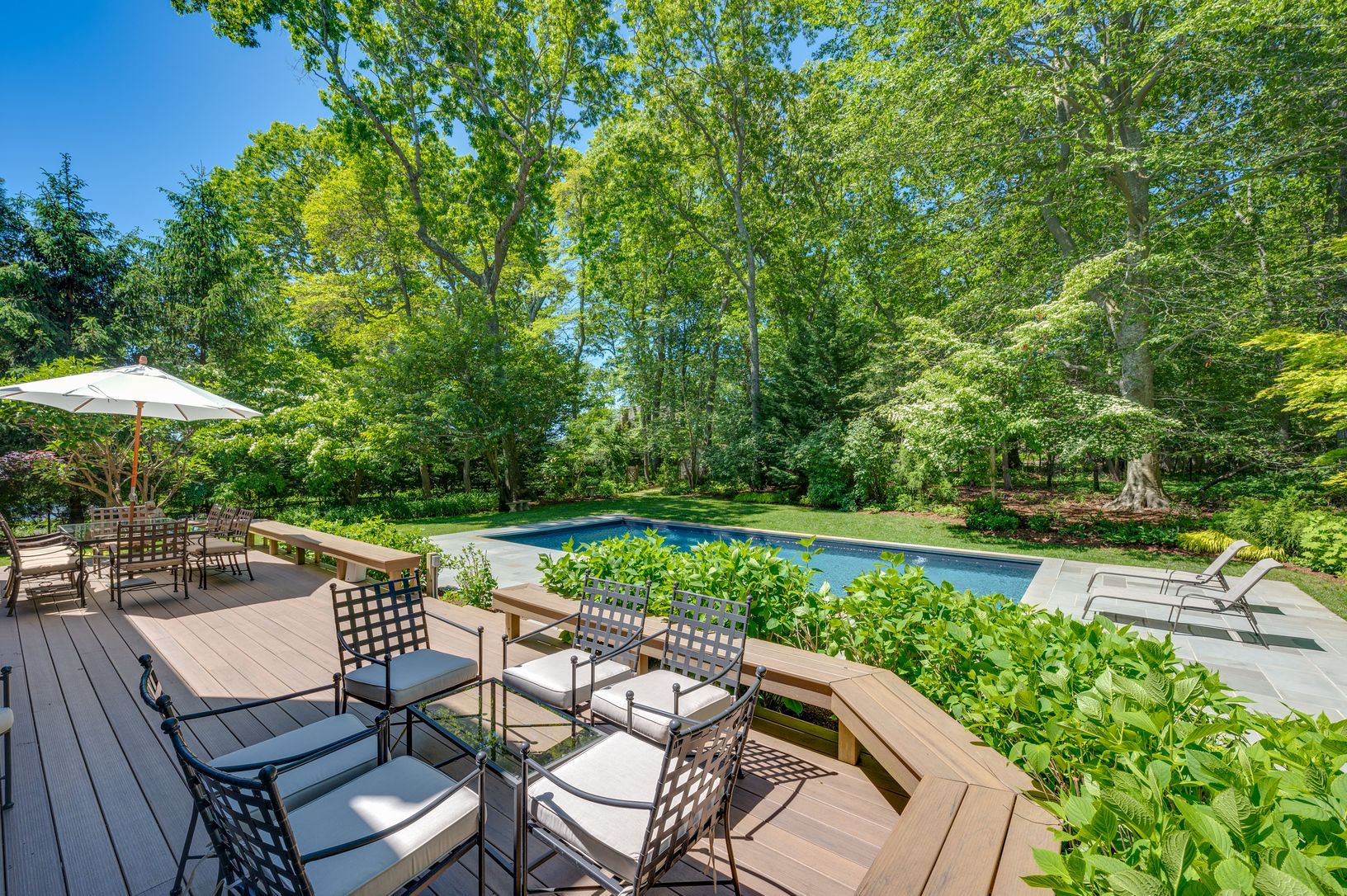  Large Deck for Dining with High End Weber Grill