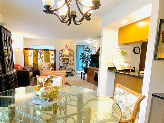 Dinning room and living room.