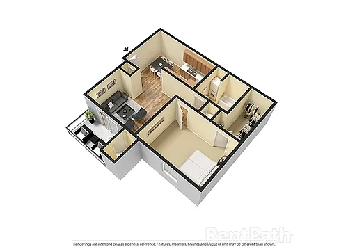 Floor plan One Bedroom Flat