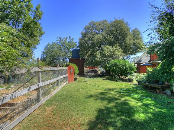 Backyard with garden