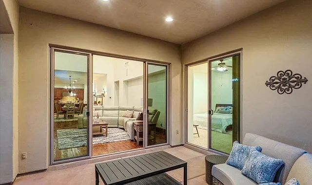 separate entry to living room and main room
