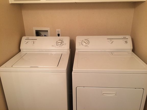 Washer and dryer included