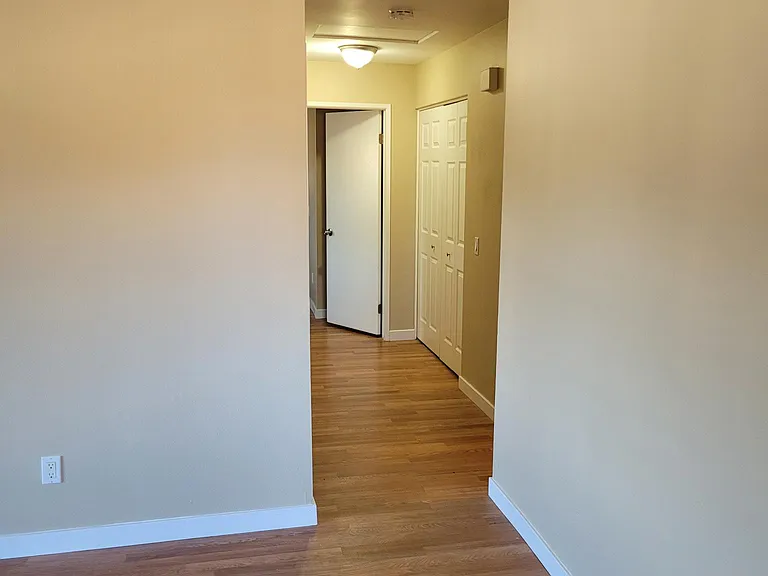 Hallway - w/d are behind the bi fold doors