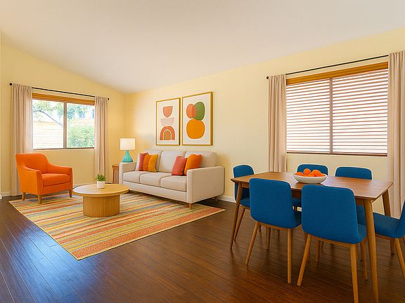 Virtually Staged: Formal Living/Dining