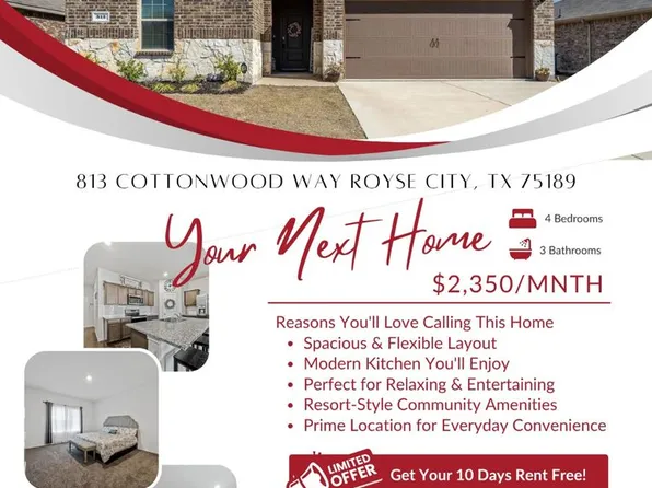 813 Cottonwood Way, Royse City, TX 75189