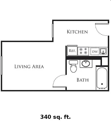 Floor plan Studio