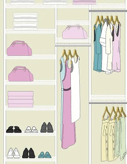 2nd BR closet - 5' wide