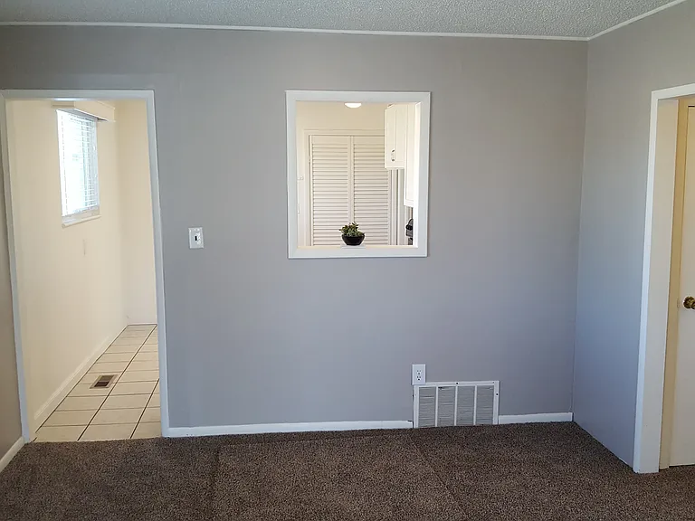 Family room facing kitchen