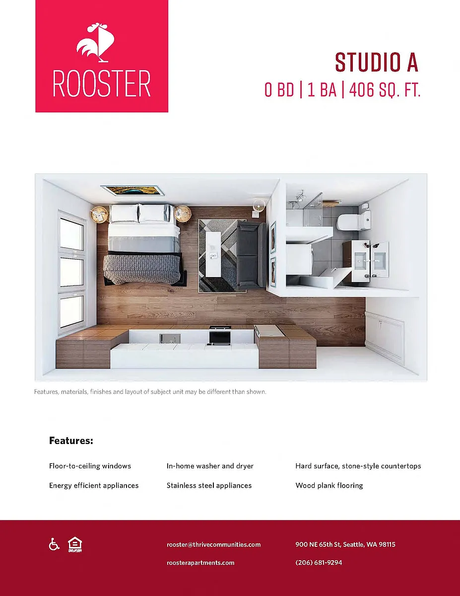 Floor plan Studio A
