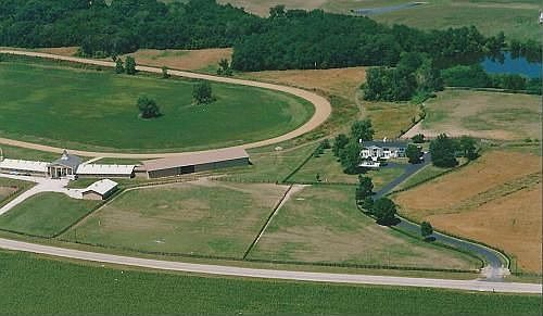 Aerial view from front