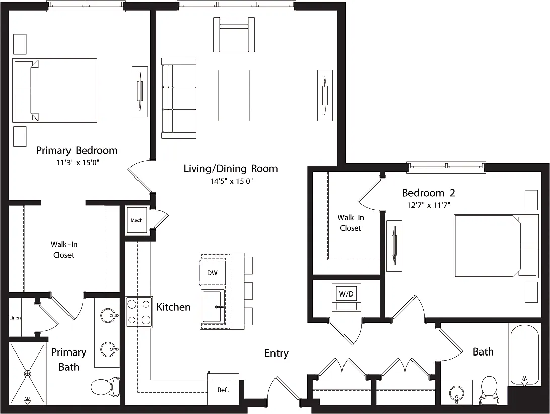 Floor plan B7