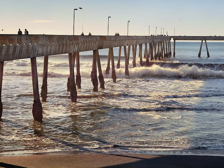 Get your feet wet and head down to the beach just 2 miles away