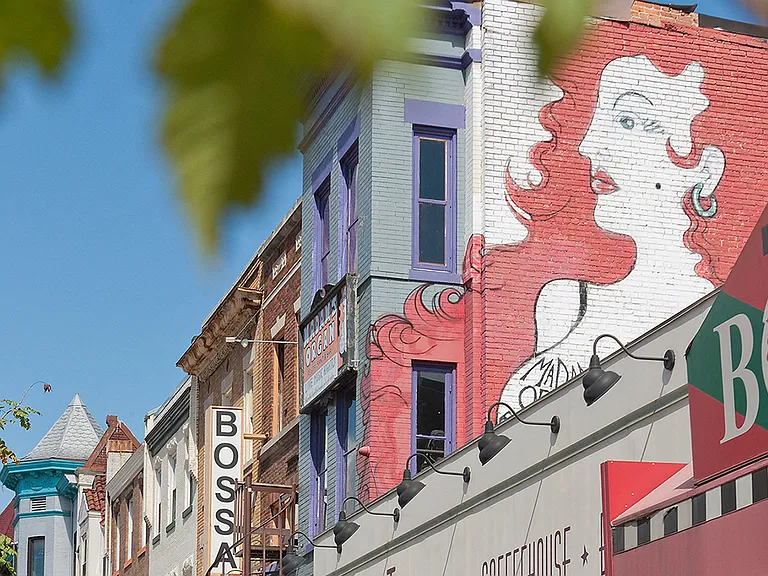 Nearby nightlife, shopping, and dining in Adams Morgan