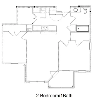 Floor plan 2 Bedroom