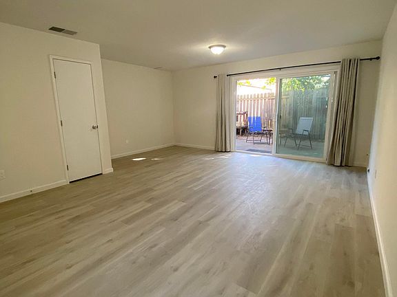 large family room looks out onto your private patio.