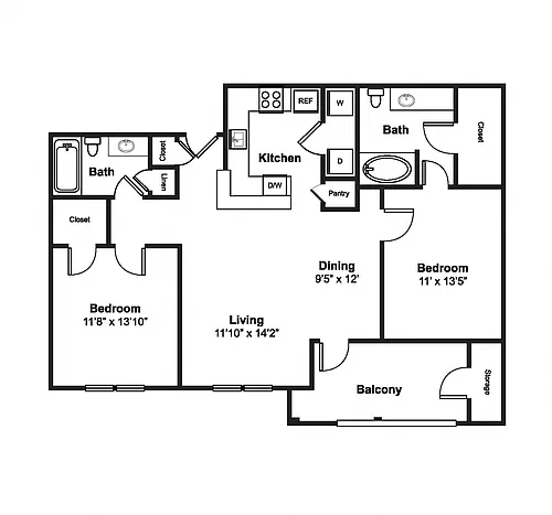 Floor plan B1