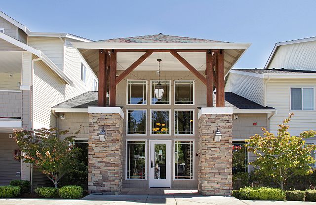 Clubhouse Main Entry l Fircrest Gardens l Apartments in Tacoma, WA
