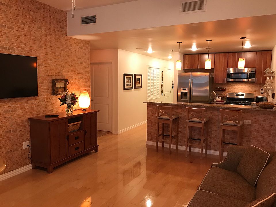 Living room and kitchen