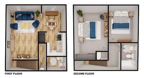 Floor plan 2x1.5 - 946 sqft - Reno