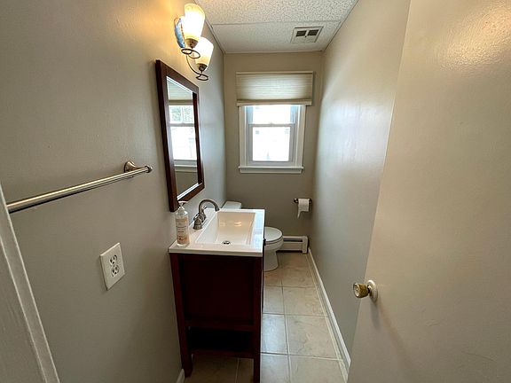 Half bathroom on the first floor