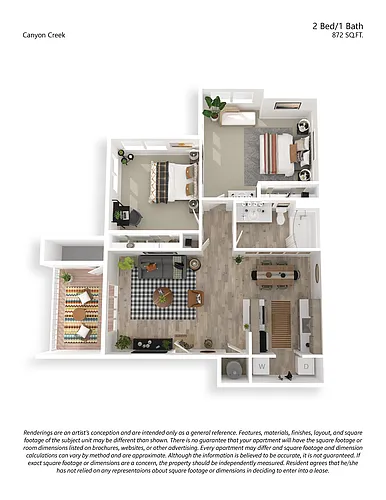Floor plan 2x1.5 Premium B