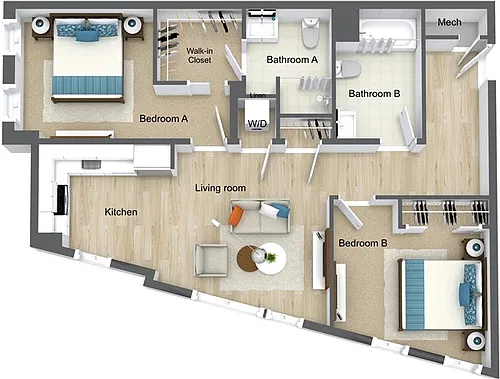 Floor plan B3