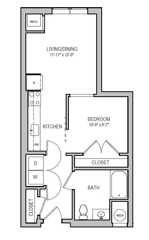 Floor plan A21A