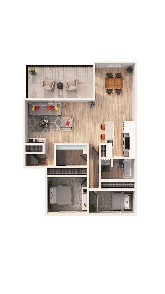 Floor plan B1B - Straal