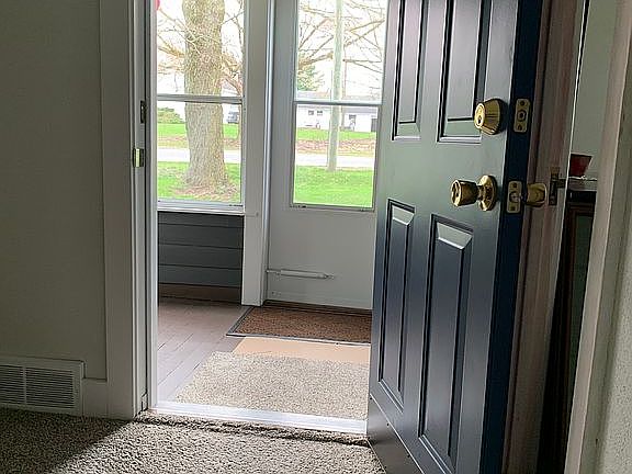 Front door from Porch