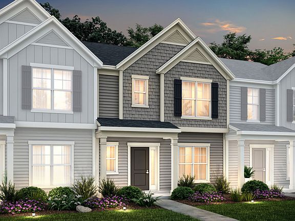 Graylyn Exterior 2 features siding, shakes, covered front porch and 1-car rear load garage