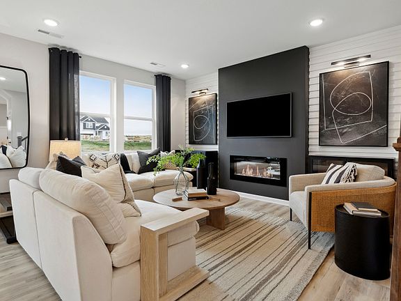 Looking into the gathering room with the bright light filling the room