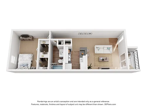 Floor plan 1Lx1