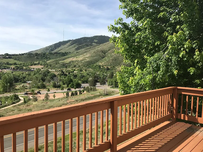 Deck views of Mt Zion/M-Hill/Lookout Mtn