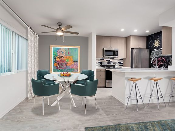 Design Package III Kitchen and Dining Area with hard surface flooring
