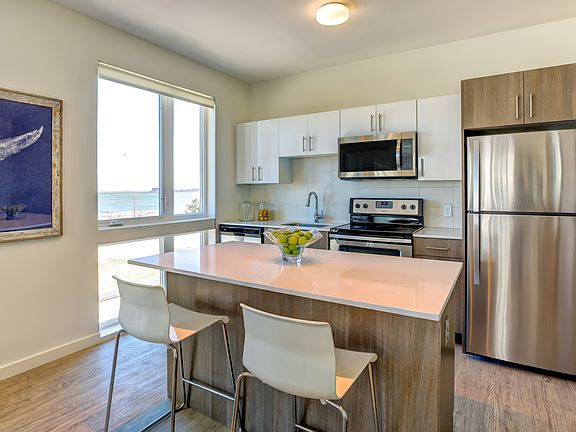 Kitchen with Whirlpool stainless steel appliances