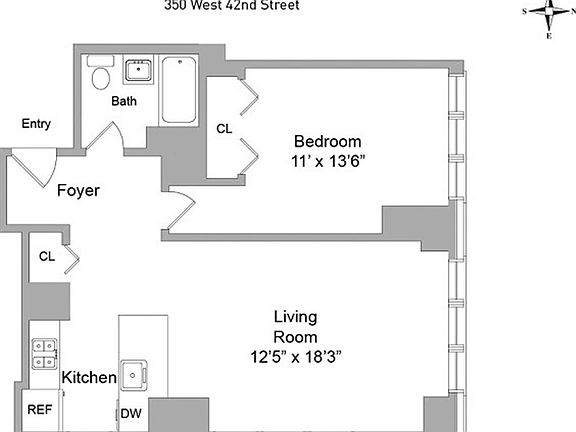 2nd image of 350 W 42nd St APT 28F