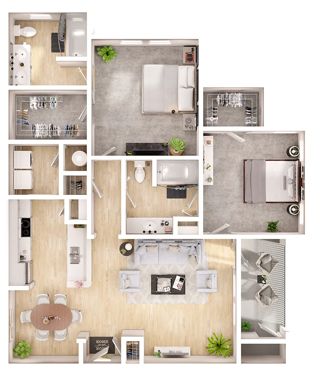 Floor plan B1 - Hudson