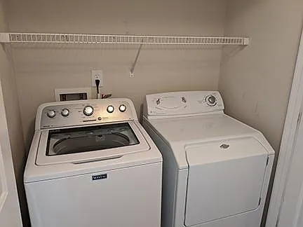 Laundry on 2nd floor hallway.