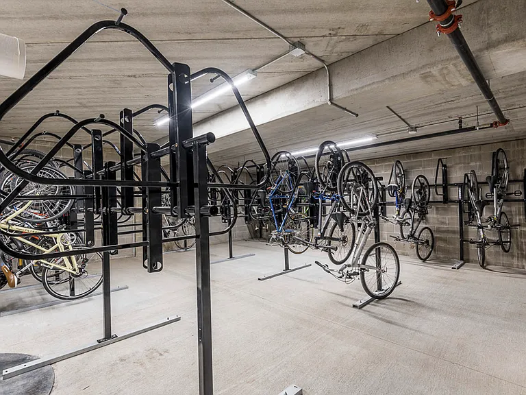 Easily store your bike with our convenient storage racks.