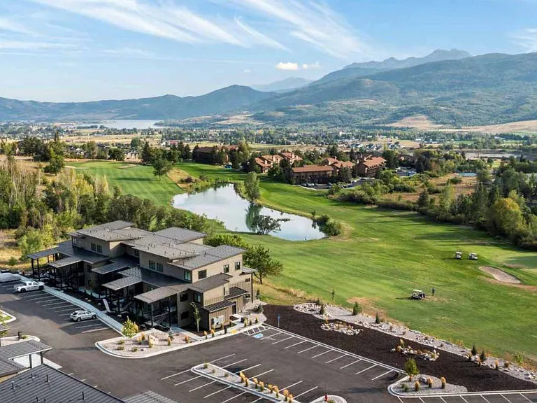 View of building on Wolf Creek golf course