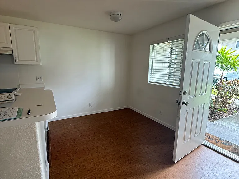 Entry into dining / living / kitchen